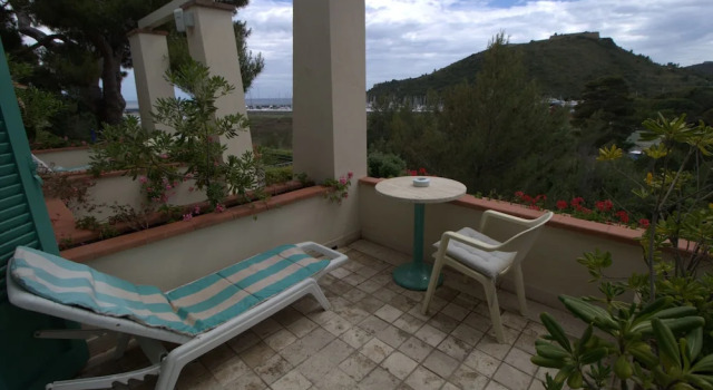 Одноместный номер Standard с балконом и с видом на море Hotel Villa Portuso