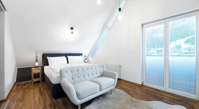 Апартаменты Deluxe с балконом и с видом на горы Club Alpenresidenz Gastein