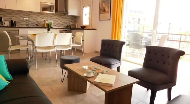 Апартаменты с 2 комнатами с балконом Apartamento Santa Monica - A112