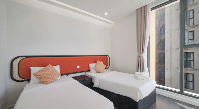 Апартаменты с 2 комнатами с балконом и с видом на город Hillside condo at Sunset town - Southern Phu Quoc