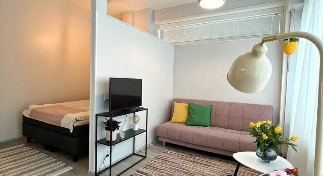 Студия Deluxe Stylish 47m2 Studio Apartment