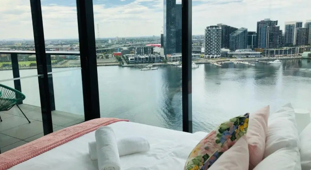 Апартаменты Luxury с 2 комнатами с видом на гавань Melbourne Private Apartments - Collins Wharf Waterfront, Docklands