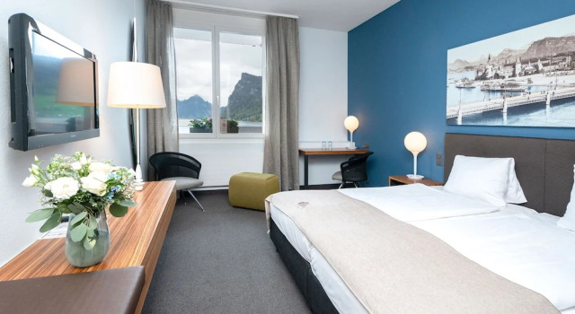 Двухместный номер Standard с видом на озеро Seehotel Kastanienbaum