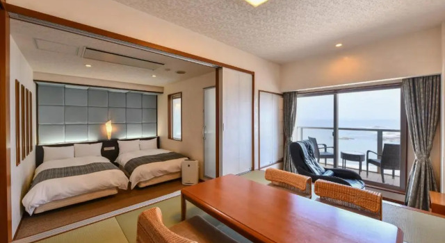 Номер Premium с видом на океан Oarai Hotel