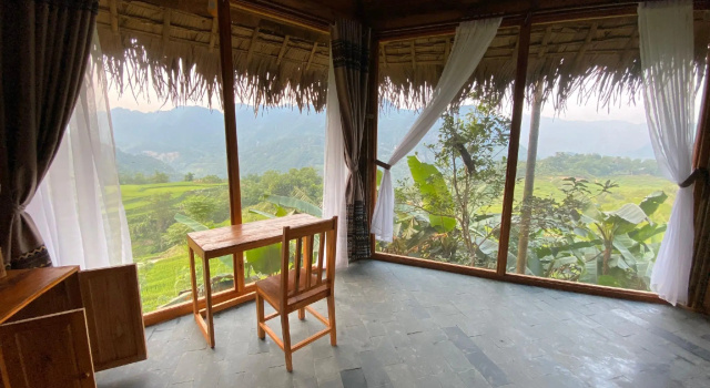 Люкс с красивым видом из окна Pu Luong Natura