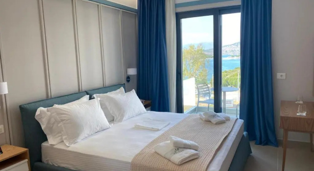 Двухместный номер Deluxe с видом на море Hotel Olive Ksamil