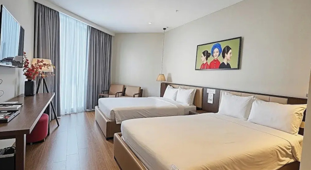 Четырёхместный номер Standard рядом с пляжем Sunrise Oceanfront Mui Ne - V Ruby