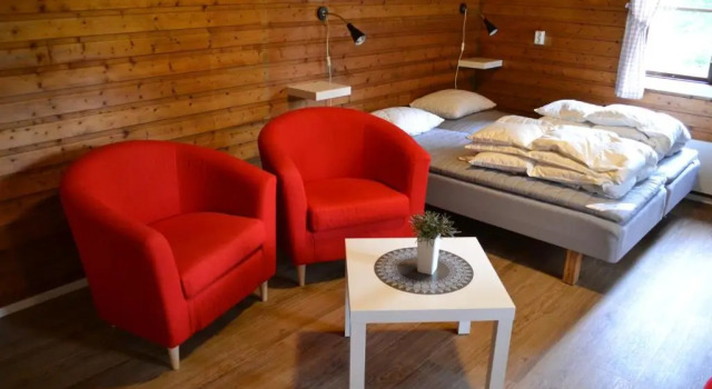 Коттедж с красивым видом из окна Doro Camping Lappland