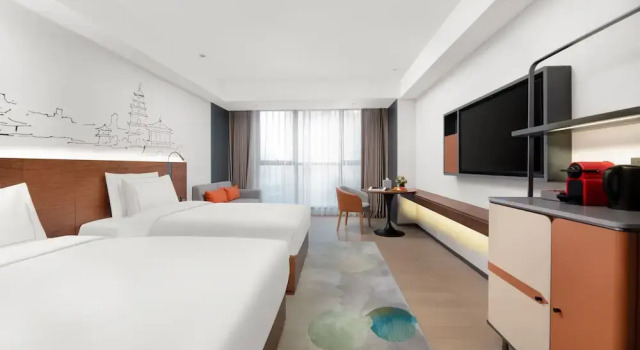 Двухместный номер Executive UrCove by Hyatt Xi'an High-Tech MixC, near Bell Tower & Ancient Pottery Troops