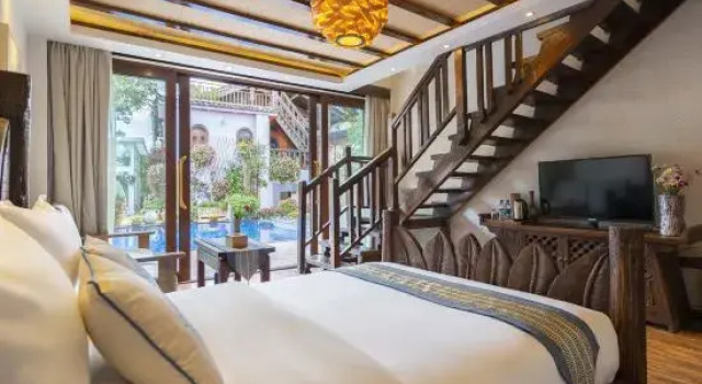 Семейный люкс с красивым видом из окна Songyun No.1 Hostel