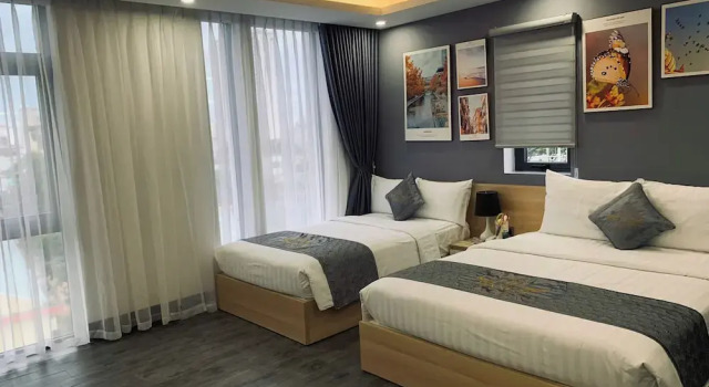 Luxo Casal quarto com vista para a cidade Dang's Hotel