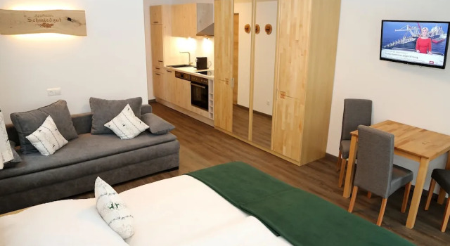 Апартаменты Standard Цокольный этаж с видом на горы Apartments Schmiedgut