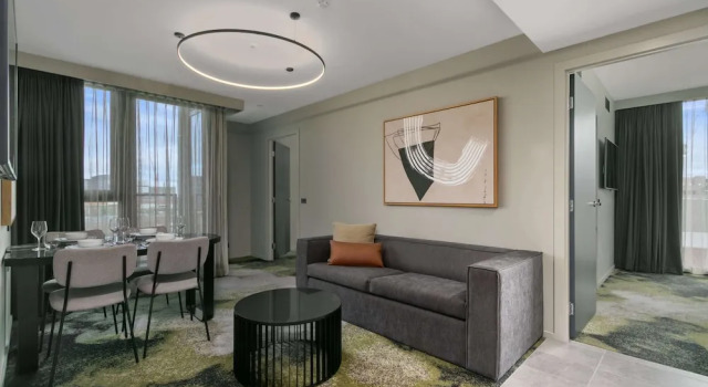Двухместные апартаменты с 2 комнатами Melbourne City Apartment Hotel