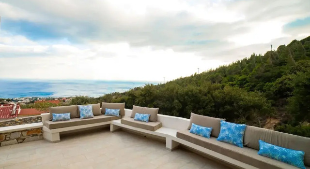 Вилла с 2 комнатами с видом на море Tsapelas Villas
