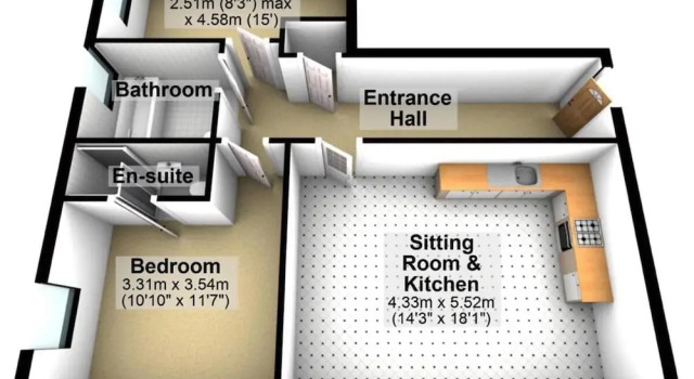 Апартаменты с балконом Toothbrush Apartments - 2 bed 2 bath apt