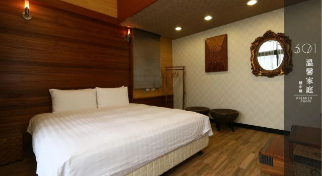 Кровать в общем номере Most Natural Hotspring Hotel