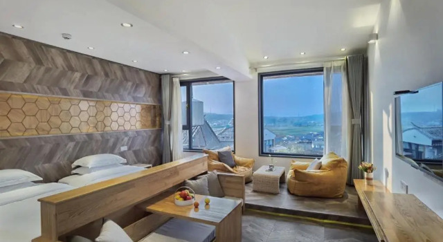 Двухместный номер Standard с видом на горы Xinyue Suying Hot Spring Holiday Hotel