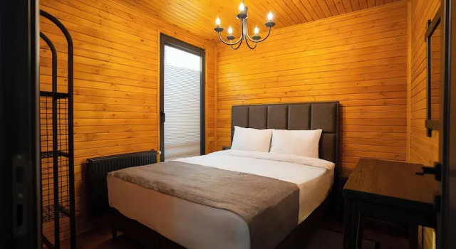 Семейное бунгало с 3 комнатами с красивым видом из окна Mağmat Resort & Bungalows