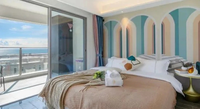 Семейный люкс с 2 комнатами с видом на море Xinglun International Seaview Holiday Apartment (Shanwei Poly Jinluwan Branch)