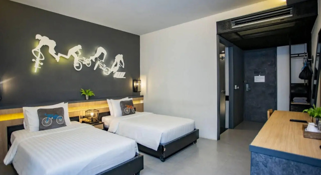 The VELO'S hotel and BMX Pump Track