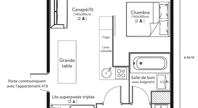 Апартаменты Superior RisoulSki Antarès - Piscine et Sauna