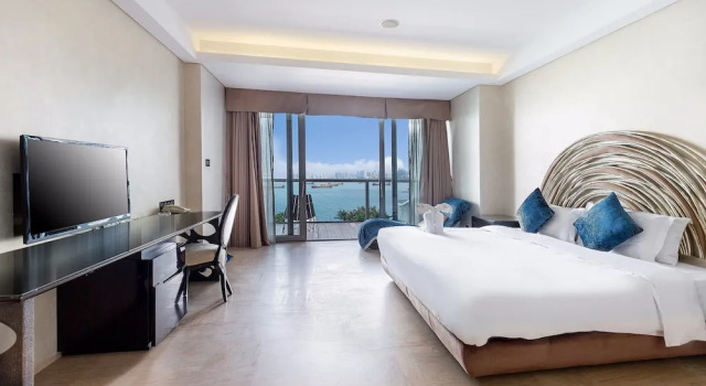 Двухместный номер Standard с балконом и с видом на океан Yuejia Sea Apartment Phoenix Island