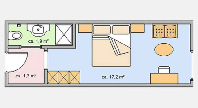 Двухместный номер Standard Hotel Appartement Roggal
