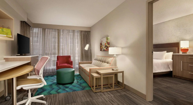 Двухместный люкс c 1 комнатой Home2 Suites By Hilton Chicago River North