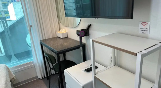 Habitación individual De lujo con balcón y con vista a la ciudad U Stay Hostel