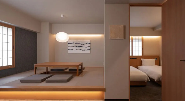 Люкс Japanese с 2 комнатами с видом на город MIMARU Tokyo Station East
