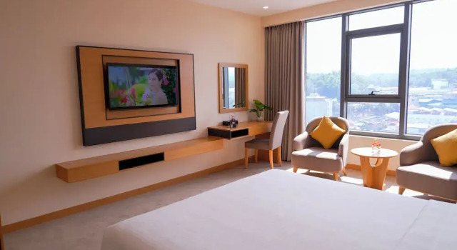 Двухместный номер Deluxe с видом на город Mường Thanh Luxury Điện Biên