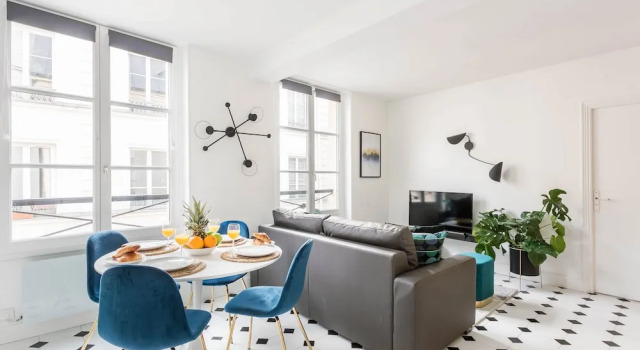 République - Le Marais Apartment, Забронировать Апартаменты/квартира Париж Иль-де-Франс, рядом с Станция метро Rambuteau