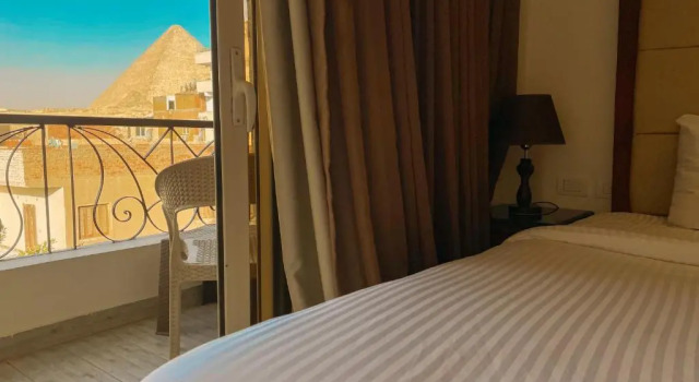 Одноместный номер Standard The Gate Hotel Front Pyramids & Sphinx View