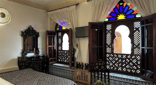 Camera Superior con vista sul cortile Riad Mazar