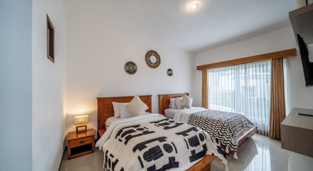 Одноместный люкс с балконом The Dewi Pererenan Villa and Suite
