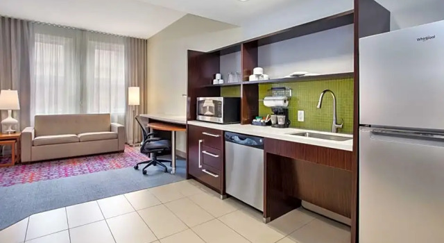 Двухместная студия Accessible Roll-In Shower Home2 Suites by Hilton San Antonio Downtown - Riverwalk, TX