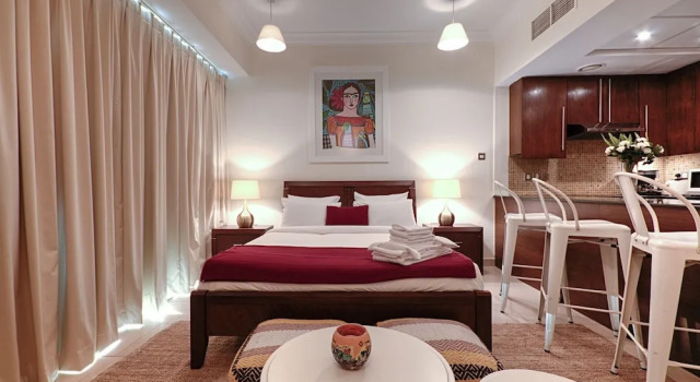 One Perfect Stay - 8 Boulevard Tower, Забронировать Отель Даунтаун Дубай , рядом с Дубайский аквариум