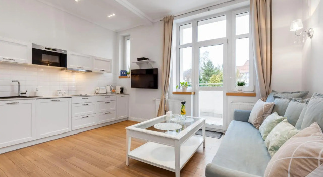 Apartamenty Black&White - Apartament Royal, Rezervasyon Daire Sopot otoparklı oteller, Otopark
