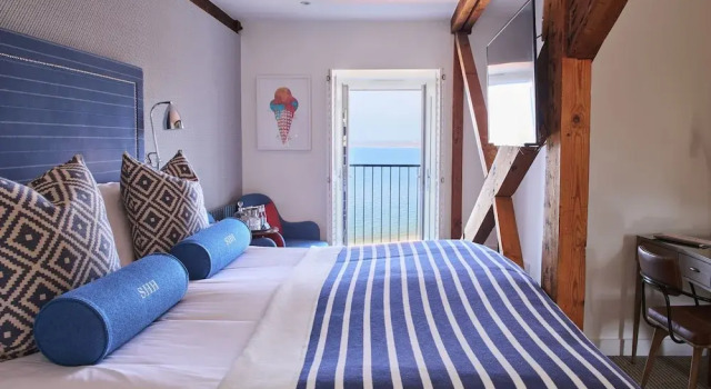 Двухместный семейный номер Deluxe с видом на море Harbour Hotel & Spa St Ives