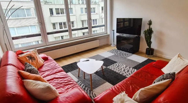 Modern appartement nabij Casino en Zee, Rezerwuj Apartament Hotele w Bruksela z parkingiem, Parking