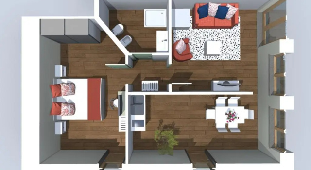 Апартаменты Цокольный этаж c 1 комнатой Residence Cavanis Wellness & Spa