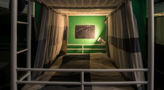Кровать в общем номере Manena Hostel Genova