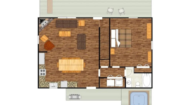 Номер Standard 270 Black Bear 3 Bedroom Cabin by RedAwning