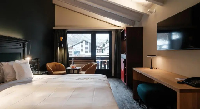 Двухместный номер Deluxe National Zermatt - Matterhorn Views, Sunnegga Gateway & SPA