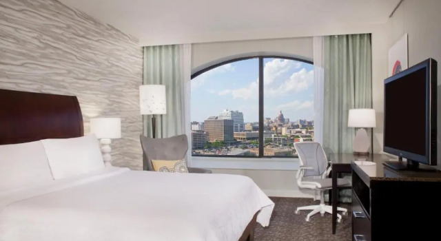 Двухместный люкс c 1 комнатой Hilton Garden Inn Austin Downtown