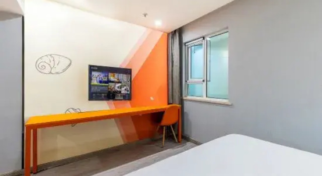 Кровать в общем номере Shell Hotel (Lanzhou Landa Second Hospital Cultural Palace Subway Station)