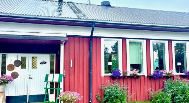 Klimpfjällsgården, Book Pension Hoteller i Lapland Sweden med parkering, Parkering