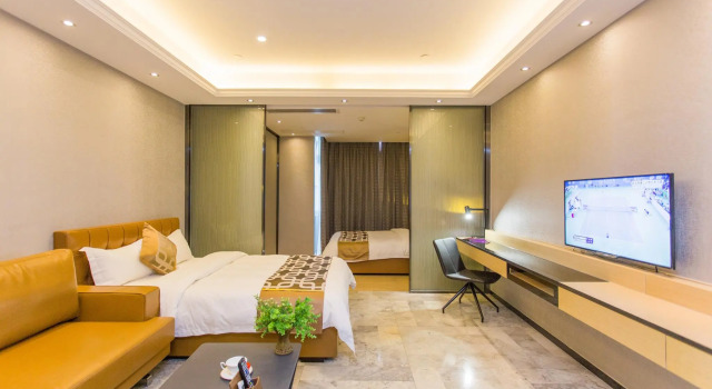 Двухместный люкс Premier Green lemon tree International Apartment Beijing Road Jiedeng Metropolis Store