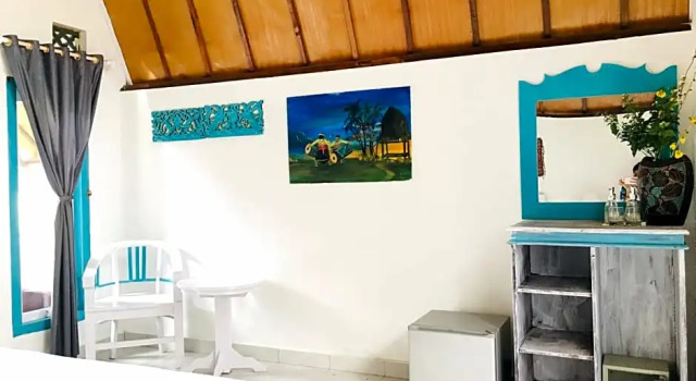 Двухместный номер Deluxe с видом на море Pelangi Cottages Gili Air