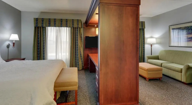 Двухместная студия люкс Hampton Inn & Suites Indianapolis-Airport